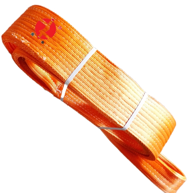 Heavy duty 12 ton flat webbing sling eye and eye