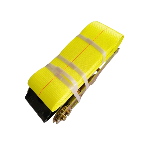 4 Inch 100mm Ratchet Cargo Strap with Flat Hook