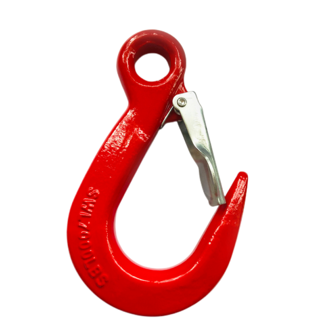 Eye Type Wide Mouth Lifting Hook With Latch