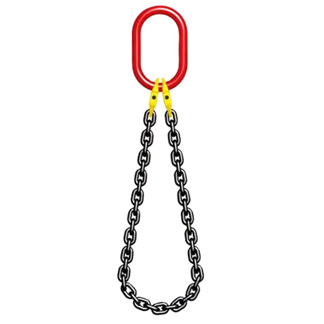 Tirante Catena Regolabile 2 Bracci Con Ganci Sling Forcella Gr.80 - Foto 2