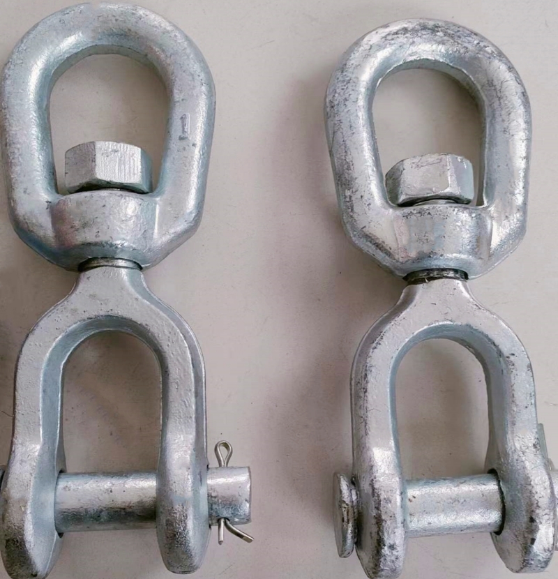 Hot Dip Galvanized Drop Forged G403 Jaw And Eye Swivel Link