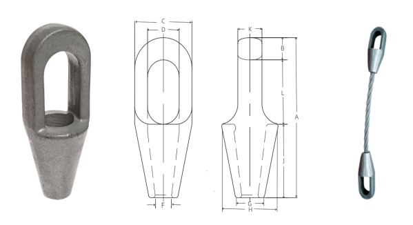 Closed Spelter Socket