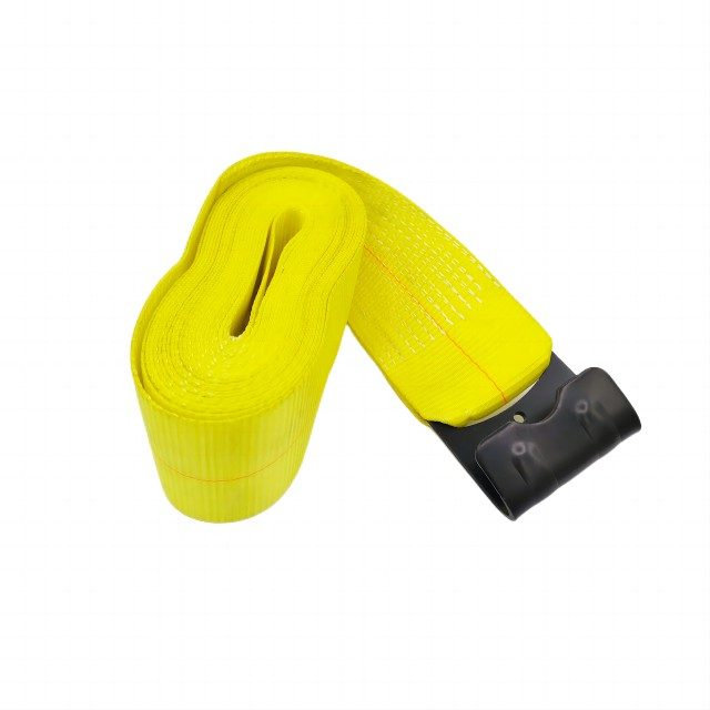 4 Inch Polyester Winch Strap with Flat Hook