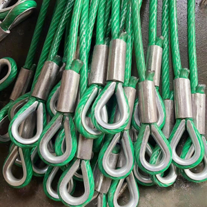 PVC Coated Wire Rope Sling with Thimble Eye