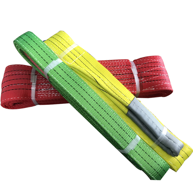 Lifting polyester flat webbing sling belt for sale