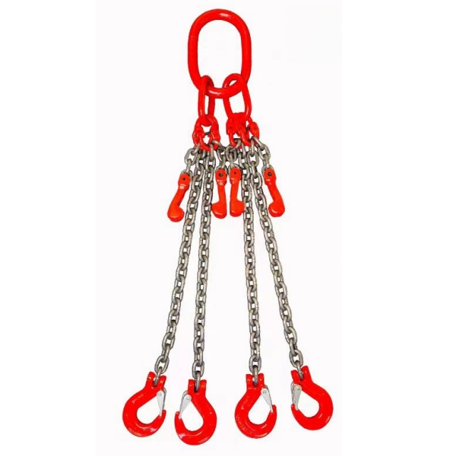 Grade 80 Adjustable Four Leg Lifting Chain Sling