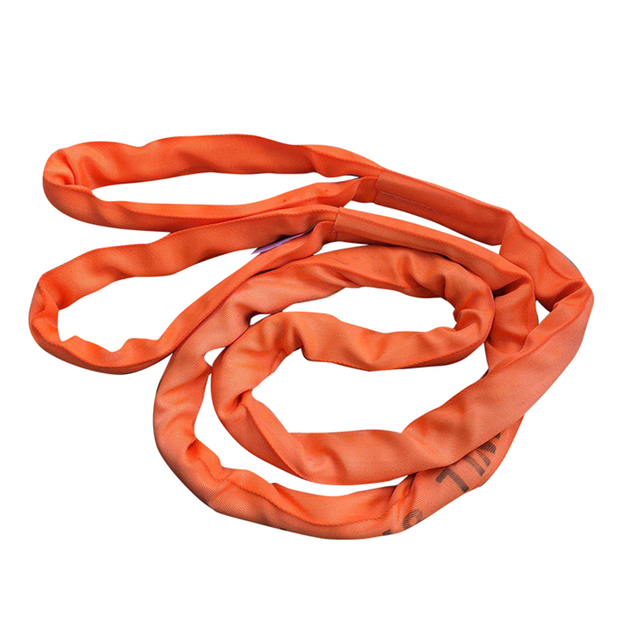 Orange eye to eye round sling 10 ton